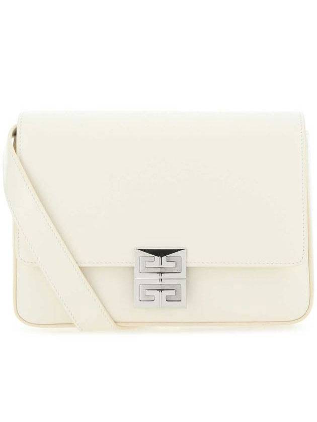 4G Logo Leather Medium Cross Bag Ivory - GIVENCHY - BALAAN.