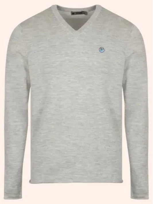 Contrast V-neck Slim Fit Cashmere Sweater Stone Header - G/FORE - BALAAN 2