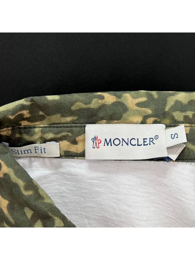 Camo collar short sleeve t shirt size S - MONCLER - BALAAN 6