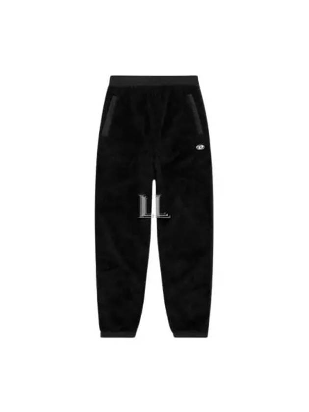 Fleece Nylon Track Pants Black - DIESEL - BALAAN 2