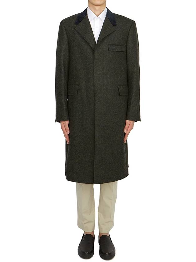 Classic Chesterfield Oversized Single Coat Green - THOM BROWNE - BALAAN 2