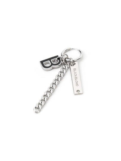 BBD B Logo Earring Silver - BLACKBLOND - BALAAN 2