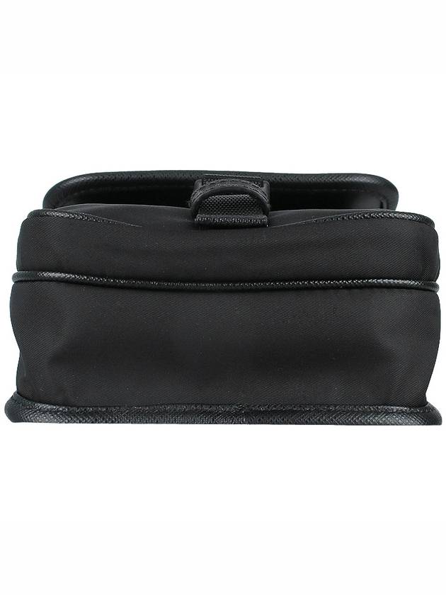 Re-Nylon Saffiano Mini Cross Bag Black - PRADA - BALAAN 7