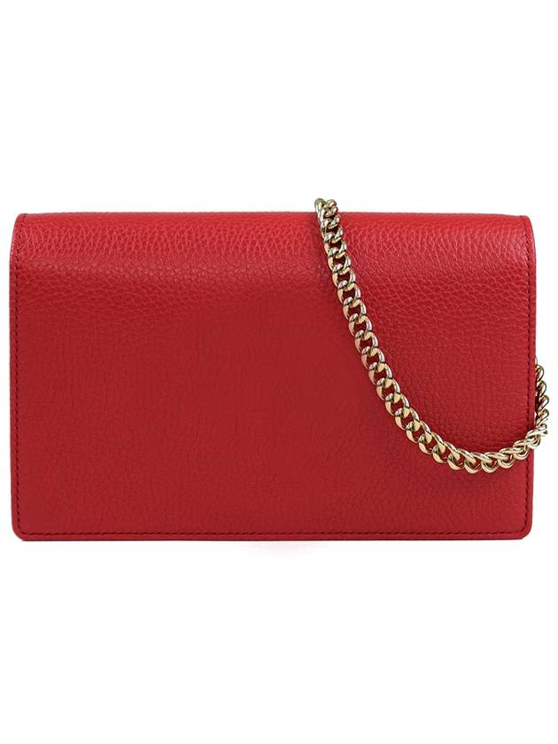 GG Logo Chain Soho Cross Bag Red - GUCCI - BALAAN 3