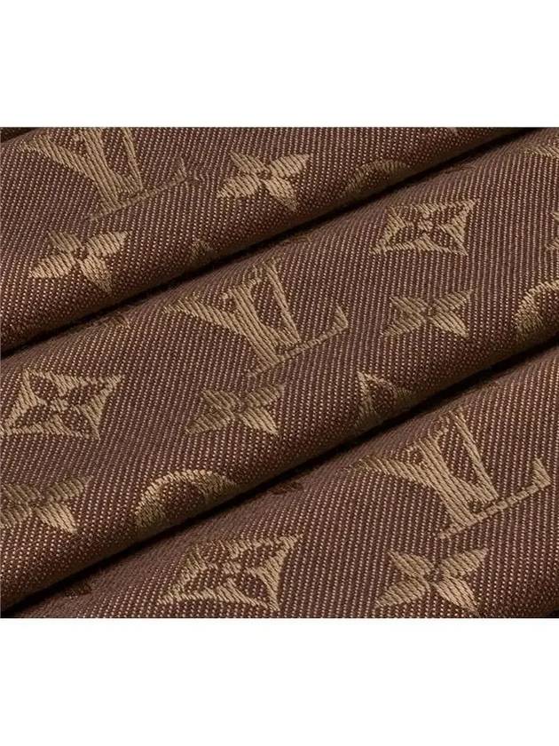 Monogram Denim Scarf Brown - LOUIS VUITTON - BALAAN 6