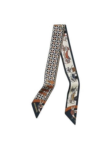 Les Voitures Nouvelles Twilly Scarf Marine - HERMES - BALAAN 1