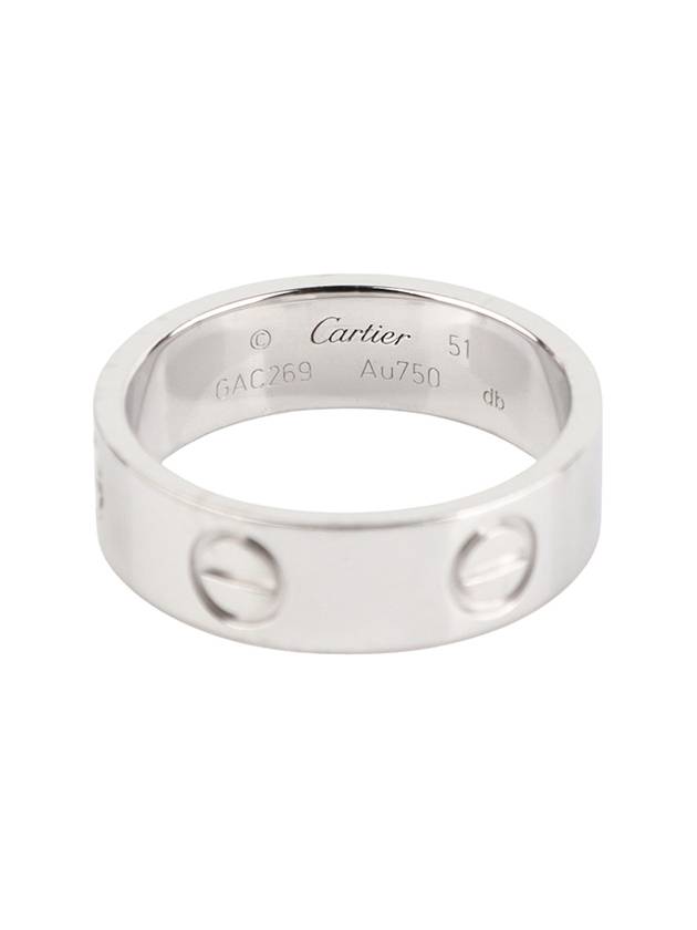 B4084700 White Gold Classic Love Ring No 51 Department Store Warranty 34148 - CARTIER - BALAAN 5