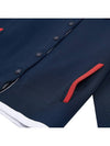 Viscose 4-Bar Polo Bomber Jacket Navy - THOM BROWNE - BALAAN 11