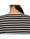 Minquiers Striped Long Sleeve T-Shirt Ecru Black - SAINT JAMES - BALAAN 8