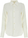 Slim Fit Long Sleeve Shirt Ivory - AMI - BALAAN 1