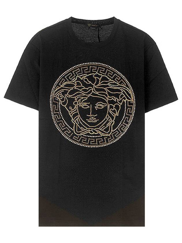 Men's Medusa Logo Short Sleeve T-Shirt Black - VERSACE - BALAAN 2