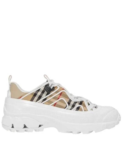 Check Arthur Low Top Sneakers Beige - BURBERRY - BALAAN 2