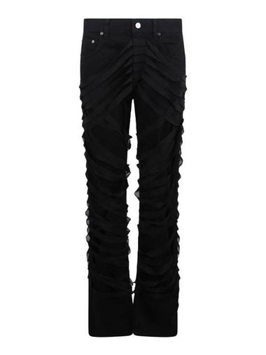 Wrap Around Ribbons 5 Pocket Skinny Jeans Black - HELMUT LANG - BALAAN 1