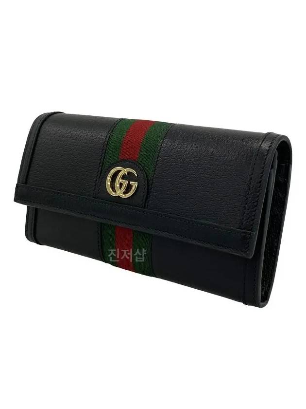 Ophidia GG Web Long Wallet Black - GUCCI - BALAAN 3