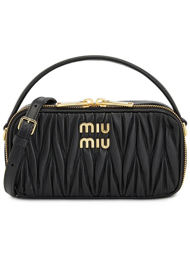 Matelasse Nappa Leather Shoulder Bag Black - MIU MIU - BALAAN 2