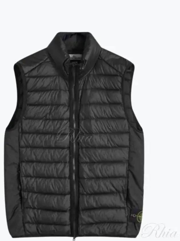 Loom Woven Chambers Recycled Nylon Down TC Vest Black - STONE ISLAND - BALAAN 2