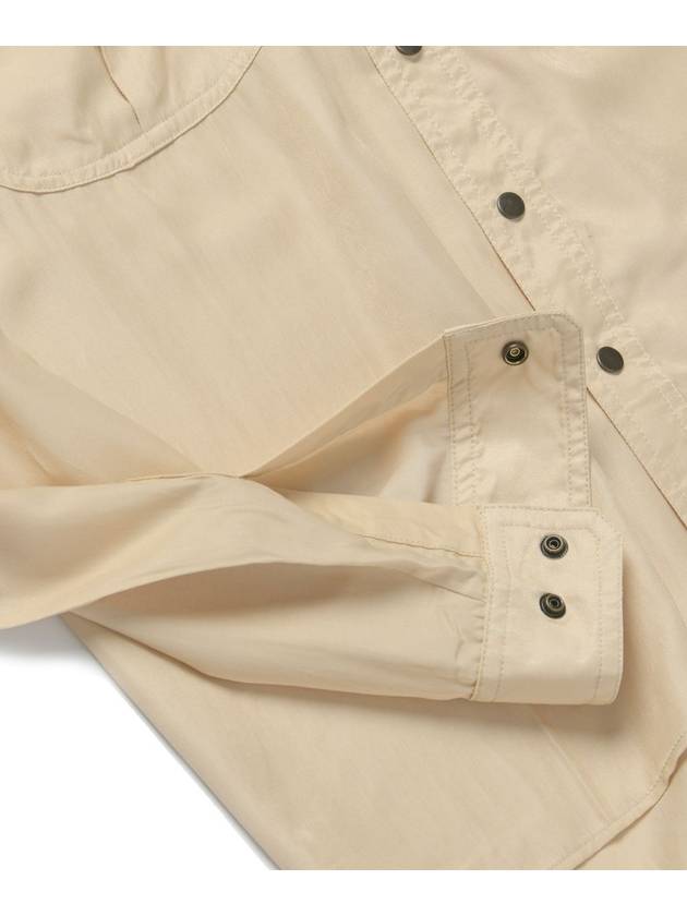 Loose Fit Military Shirt Beige - ROLLING STUDIOS - BALAAN 6