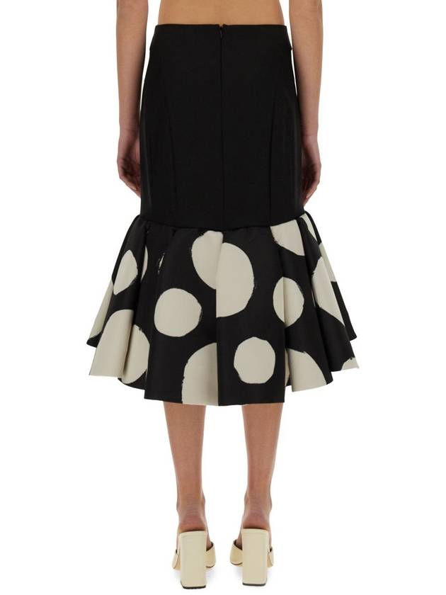 Nina Ricci Midi Skirt With Double Ruffles - NINA RICCI - BALAAN 3