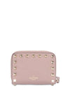 ROCKSTUD LEATHER SMALL ZIPUP WALLET - VALENTINO - BALAAN 3