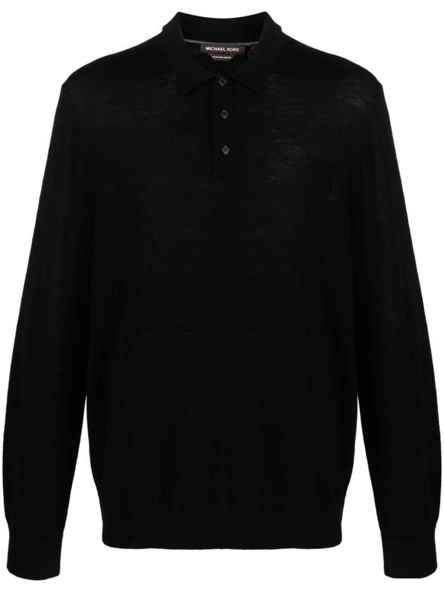 Polo T-shirt CF260727AP 001 BLACK - MICHAEL KORS - BALAAN 2