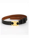 Monogram Triomphe Buckle Medium Leather Belt Tan - CELINE - BALAAN 2