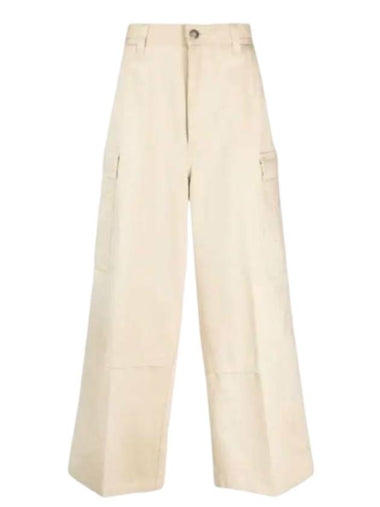 Walker Cargo Wide Pants Beige - AMI - BALAAN 1