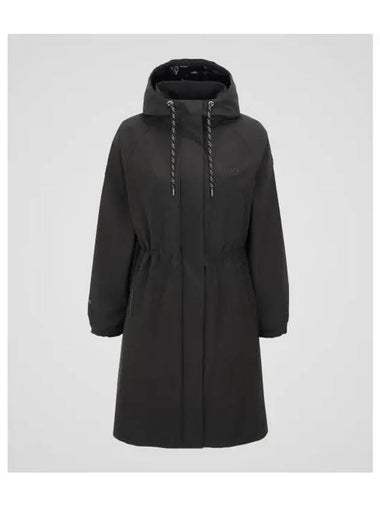 Points 5 Caro W Long Black Women s Wind Jacket - DUVETICA - BALAAN 1