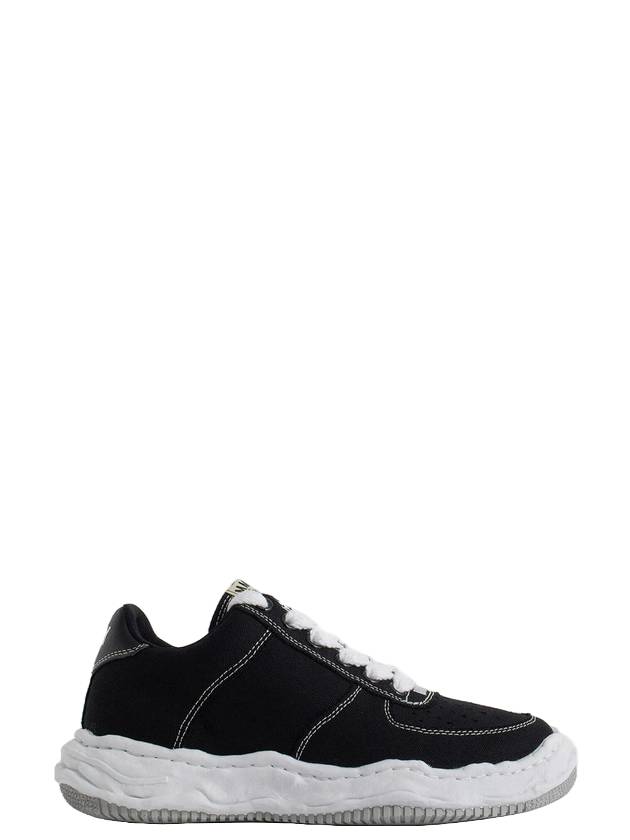 Wayne OG Sole Canvas Low Top Sneakers Black - MAISON MIHARA YASUHIRO - BALAAN 1