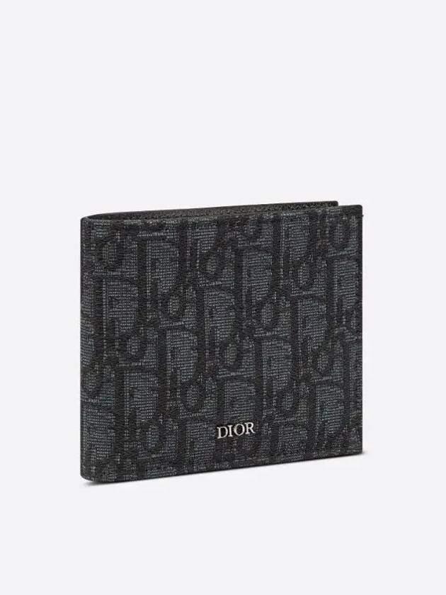 Wallet Black  Oblique Jacquard - DIOR - BALAAN 3