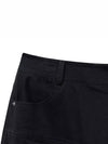 Pre order delivery November 21st curved drill pants black - NOIRER - BALAAN 6