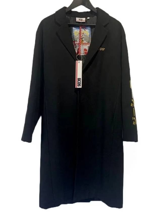 TOKIO embroidery buttonup long coat black - GCDS - BALAAN 3