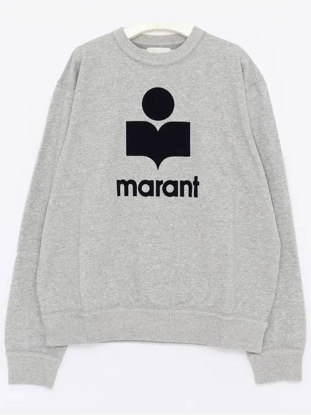 Mikoy Big Logo Cotton Sweatshirt Grey - ISABEL MARANT - BALAAN 2