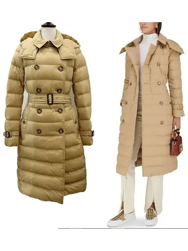 Arniston Long Down Padded Jacket Beige - BURBERRY - BALAAN 2