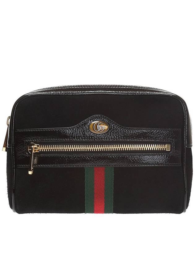 Ophidia Small Suede Belt Bag Black - GUCCI - BALAAN.