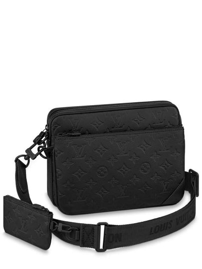 Trio Monogram Leather Messenger Bag Black - LOUIS VUITTON - BALAAN 2