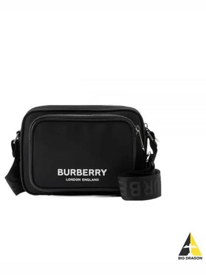 Logo Print Nylon Crossbody Bag Black - BURBERRY - BALAAN 2