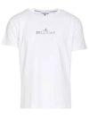 Logo Print Short Sleeve T-Shirt  White - STONE ISLAND - BALAAN 2