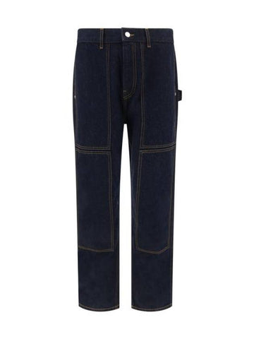 Stitch Indigo Cotton Denim Jeans Black - HELMUT LANG - BALAAN 1