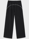 Piping Curved Track Pants Black - NOIRER - BALAAN 9