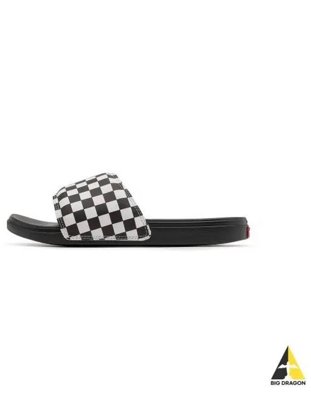 La Costa Slide On Checkerboard True White Black VN0A5HF527I1 - VANS - BALAAN 1