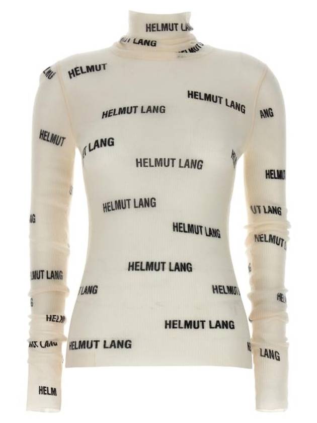 Logo Turtleneck Ivory - HELMUT LANG - BALAAN 1