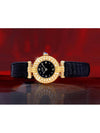 Clos Black Edition Full Diamond Women s Leather Quartz Watch - CARTIER - BALAAN 6