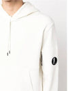 CP Company Lens Wappen Hooded Sweatshirt White 14CMSS023A0 - CP COMPANY - BALAAN 2