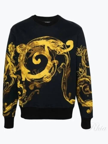 24 Watercolor Couture Sweatshirt 76GAI3RW FS141 G89 - VERSACE - BALAAN 1