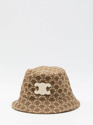 Triomphe Bucket Hat Dark Brown - CELINE - BALAAN 1