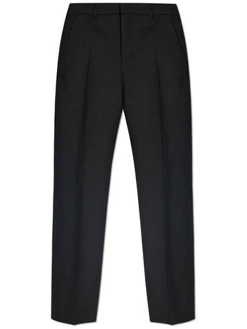 Wool Straight Pants Black - AMI - BALAAN 1