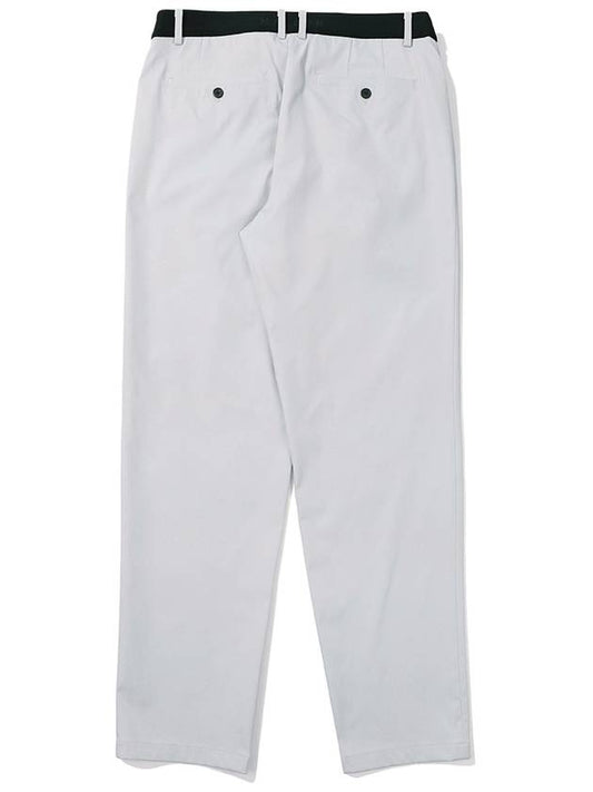 Basic straight fit one tuck pants LIGHT GRAY MAN - MALBON GOLF - BALAAN 2