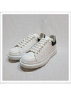 Oversized Leather Tab Low Top Sneakers White - ALEXANDER MCQUEEN - BALAAN 2