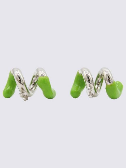 Fusillo Logo Engraved Earrings Green - SUNNEI - BALAAN 2