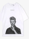 Bowie Silence Print Short Sleeve T-Shirt White - IH NOM UH NIT - BALAAN 3